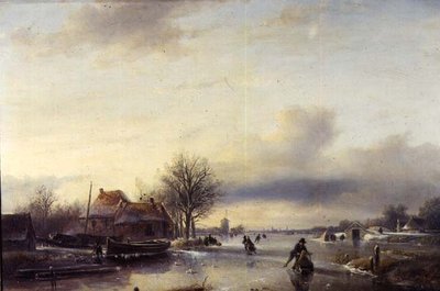Winterlandschap door Jan Jacob Spohler