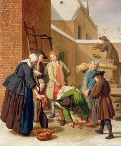 De vier seizoenen, winter door Jan Josef the Elder Horemans