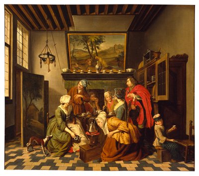 Theetijd door Jan Josef the Younger Horemans
