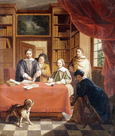 De voorbereiding van huwelijkscontracten door Jan Josef the Younger Horemans