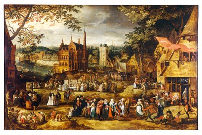 Dorpsfeest door Jan Josef the Younger Horemans