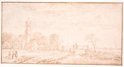 Dorpskerk in Lisse door Jan Josefsz van Goyen