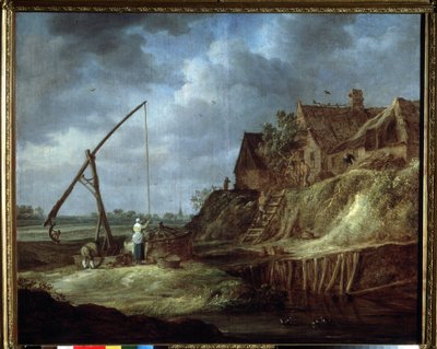 Landschap met put door Jan Josephsz van Goyen