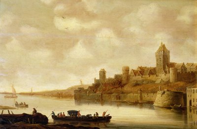 Uitzicht op Nijmegen, Nederland na 1643 door Jan Josephsz van Goyen