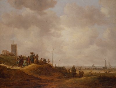 Uitzicht op de Kust van Egmond aan Zee door Jan Josephsz van Goyen