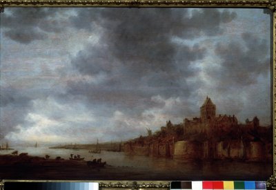 Uitzicht op de rivier de Waal in Nijmegen door Jan Josephsz van Goyen