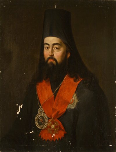 Portret van Aartsbisschop Pavel Ponomarev van Rostov en Jaroslavl 1745-1806, 1836 door Jan Ksawery Kaniewski