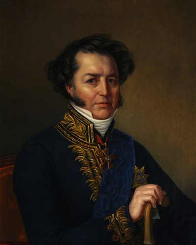Portret van Avraam Norov 1795-1869, 1857 door Jan Ksawery Kaniewski