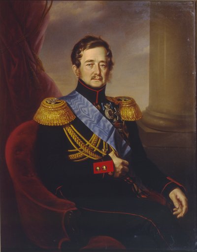 Portret van Ivan Fyodorovich Paskevich, Graaf van Erivan, Onderkoning van het Koninkrijk Polen, 1845 door Jan Ksawery Kaniewski