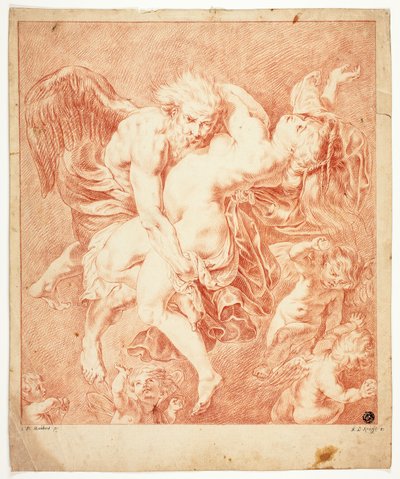 Boreas en Orytheia door Jan Lauwryn Krafft