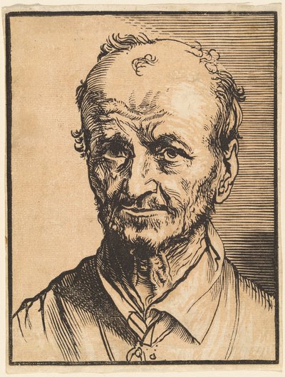 Buste van een Kalende Man door Jan Lievens