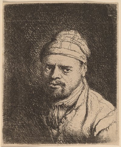 Borstbeeld van een Kok met Muts door Jan Lievens