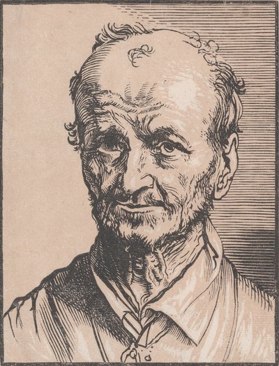 Borstbeeld van een man, 17e eeuw door Jan Lievens