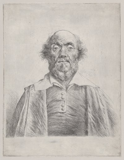 Buste van een oudere man door Jan Lievens