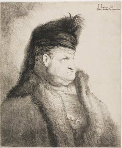 Buste van een oosterse man door Jan Lievens