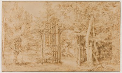 De ingang van een tuin door Jan Lievens