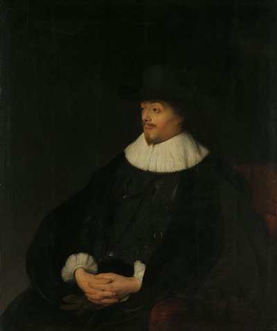 Portret van Constantijn Huygens 1596-1687, ca. 1628-1629 door Jan Lievens