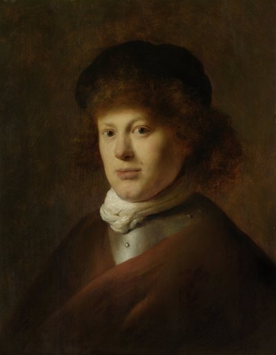 Portret van Rembrandt van Rijn door Jan Lievens
