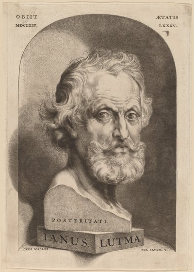 Janus Lutma, de Oudere (Posteritati) door Jan Lutma II