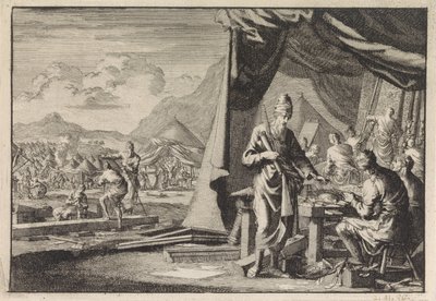 Bouw van de Tabernakel door Jan Luyken