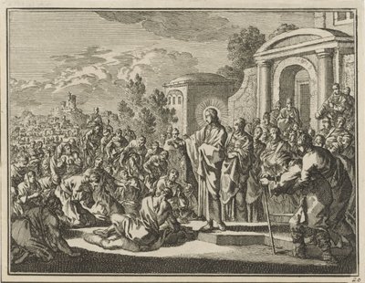Christus geneest de zieken door Jan Luyken