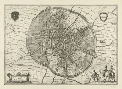 Plan van Leuven, 1581 door Jan Luyken