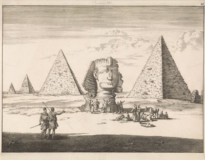 Pyramiden en Sfinx van Gizeh door Jan Luyken
