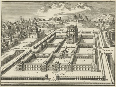 Tempel van Salomon, Jeruzalem (variant B) door Jan Luyken