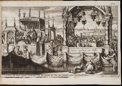 De Grote Zegen van de Wateren in Moskou, 1677 door Jan Luyken