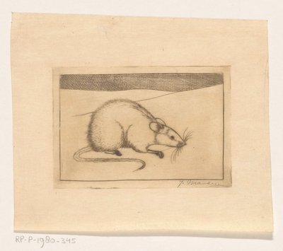 Muis door Jan Mankes (signed by artist)