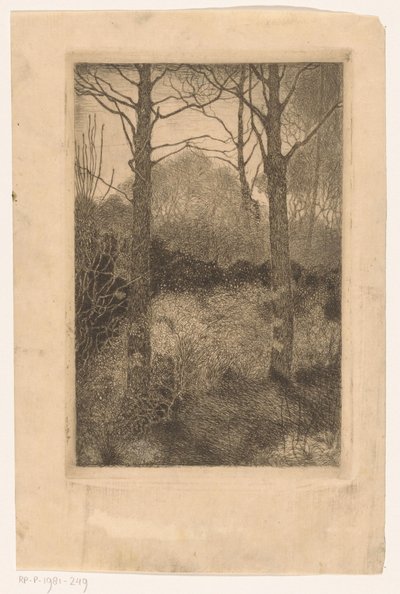 Bosrand door Jan Mankes