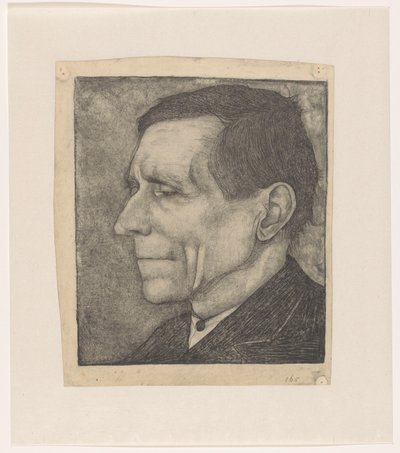 Portret van Beint Mankes I door Jan Mankes