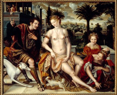 David en Bathseba door Jan Massys or Metsys