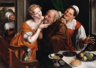 Het slecht passende paar door Jan Massys or Metsys