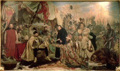 Bathory bij Pskov, 1872 door Jan Alojzy Matejko