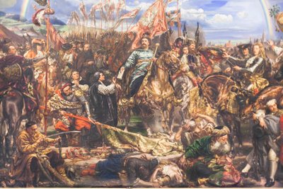 Sobieski stuurt bericht van overwinning naar de paus na de Slag bij Wenen door Jan Matejko