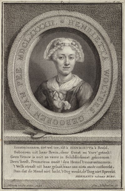 Portret van Henrietta van Pee door Jan Maurits Quinckhardt