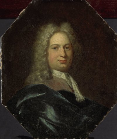 Portret van Isaac Verburg, rector van de Latijnse School in Amsterdam door Jan Maurits Quinkhard