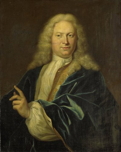 Portret van Jan Hendrik van Heemskerck, Graaf van het Heilige Roomse Rijk, Heer van Achttienhoven, Den Bosch en Eyndschoten, Kapitein van de Burgerij van Amsterdam door Jan Maurits Quinkhard