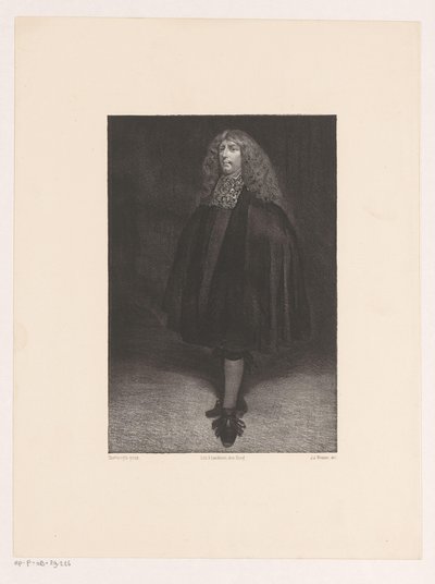 Zelfportret van Gerard ter Borch door Jan Mesker