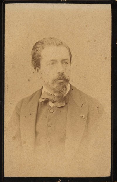 Portret van de violist en componist Henryk Wieniawski 1835-1880 door Jan Mieczkowski