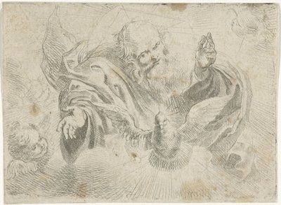 God de Vader met de duif van de Heilige Geest door Jan Miel