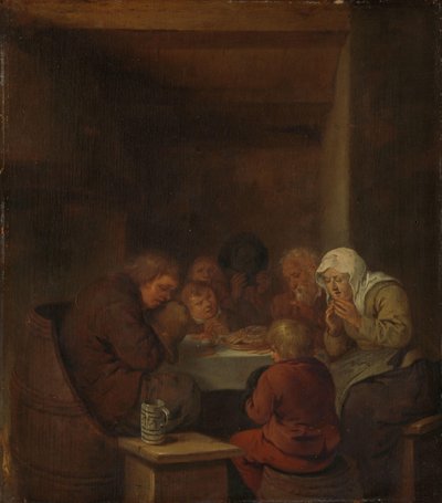 Tafelgebed door Jan Miense Molenaer