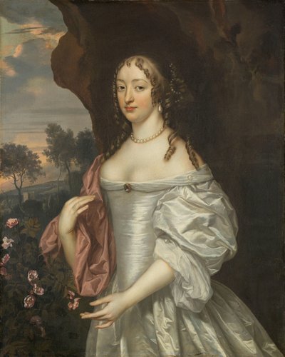 Portret van Jacoba van Orliens, vrouw van Jacob de Witte van Haamstede door Jan Mijtens