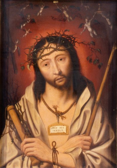 Christus gekroond met doornen, of Ecce Homo, c.1525 door Jan Mostaert