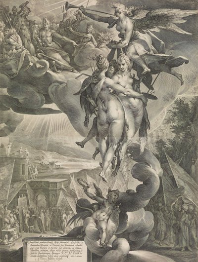Apotheose van de Kunsten, ca. 1619 door Jan Muller