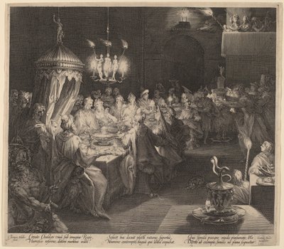 Het feest van Belsazar door Jan Muller