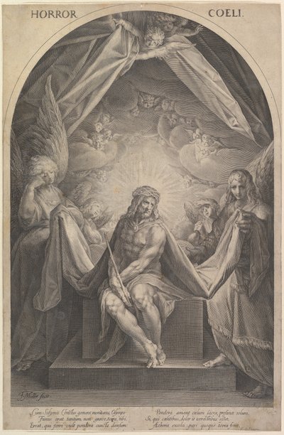 Christus als een man van smarten, ca. 1610 door Jan Muller