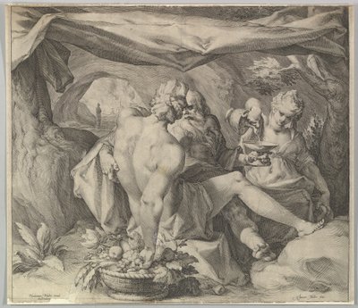 Lot en Zijn Dochters, ca. 1630 door Jan Muller