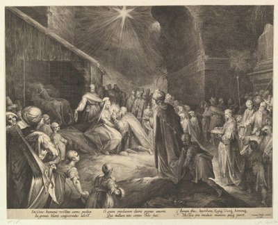 De aanbidding der wijzen, ca. 1625 door Jan Muller